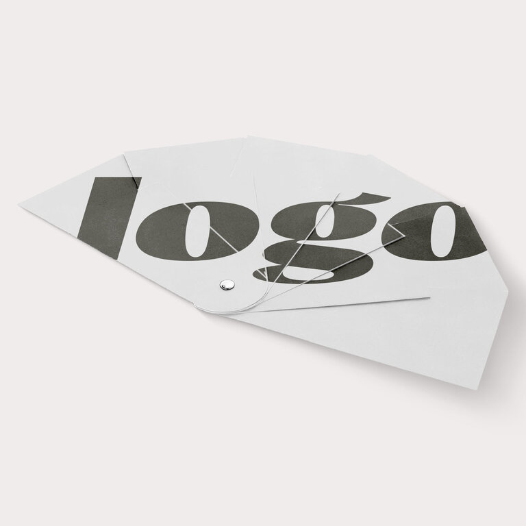 Eventail personnalisable papier en quadrichromie - Vanito | pandacola