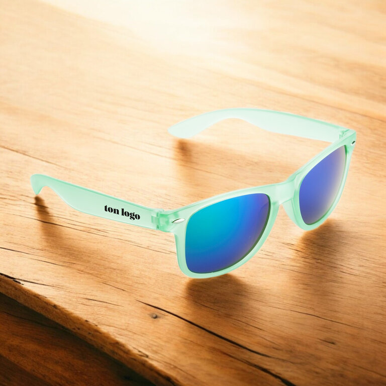 Lunettes de soleil personnalisable transparentes UV400 - Sun Flash | pandacolach