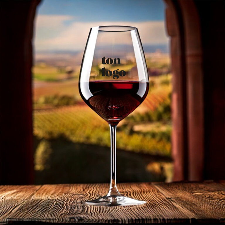 Verre à vin cabernet personnalisable en tritan transparent 47cl - Tosca | pandacolach