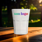 Verre à mojito fresh blanc personnalisable 43cl | pandacolach - thumb - 1