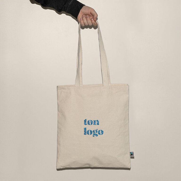 Tote bag personnalisable fair trade 320 gr/m² made in Europe - Danera MIE | pandacolach