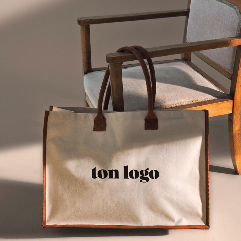 Cabas personnalisable en coton laminée 220 gr/m² - Umba | pandacolach
