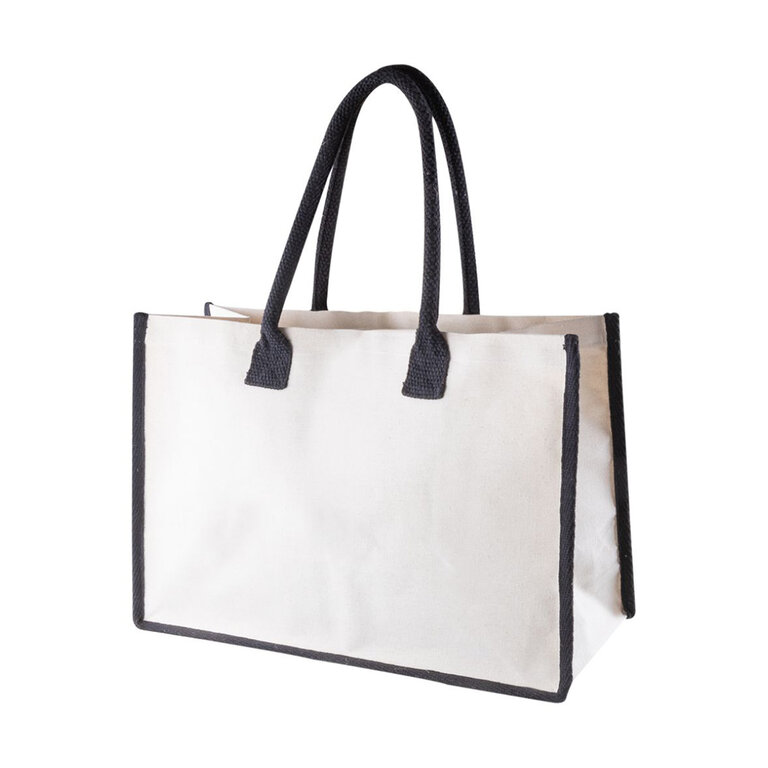 Cabas personnalisable en coton laminée 220 gr/m² - Umba | pandacola - 1