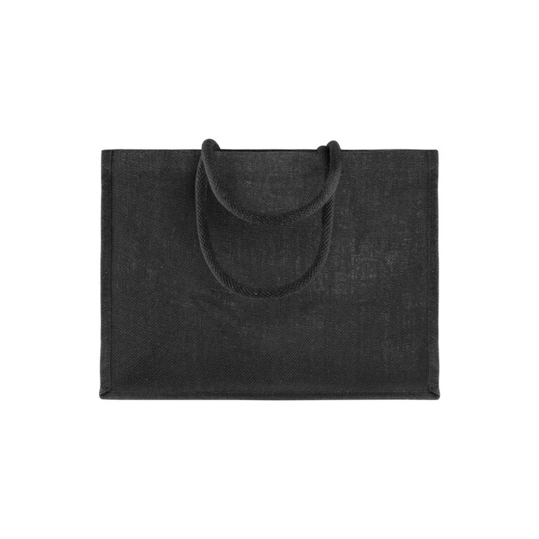Sac publicitaire en jute noir de 330 gr/m² - Perlou | pandacola - 4