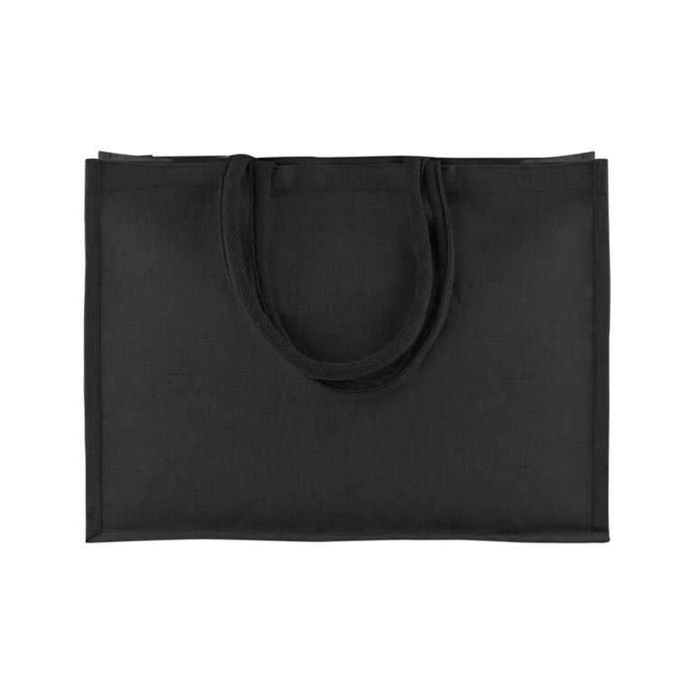 Sac publicitaire en jute noir de 290 gr/m² - Perlou | pandacola - 2