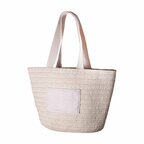 Sac de plage personnalisé en paille - Tulipe | pandacola - thumb