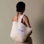 Sac de plage personnalisé en paille - Tulipe | pandacola - thumb - 4