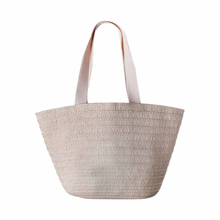 Sac de plage personnalisé en paille - Tulipe | pandacola - 2