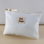 Trousse personnalisable de voyage effet gauffré 21x15 cm - Gauffy mini | pandacola - thumb - 3