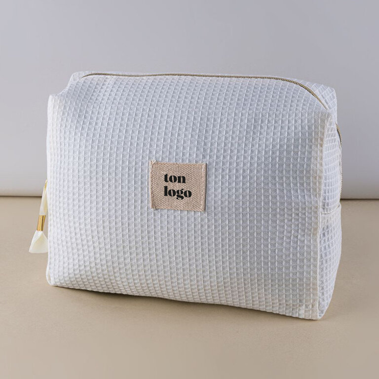 Trousse personnalisable de voyage effet gauffré 20x8x14 cm - Gauffy | pandacola