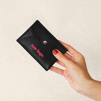 Porte monnaie personnalisable en PU avec bouton pression - Oriane | pandacola - thumb - 4