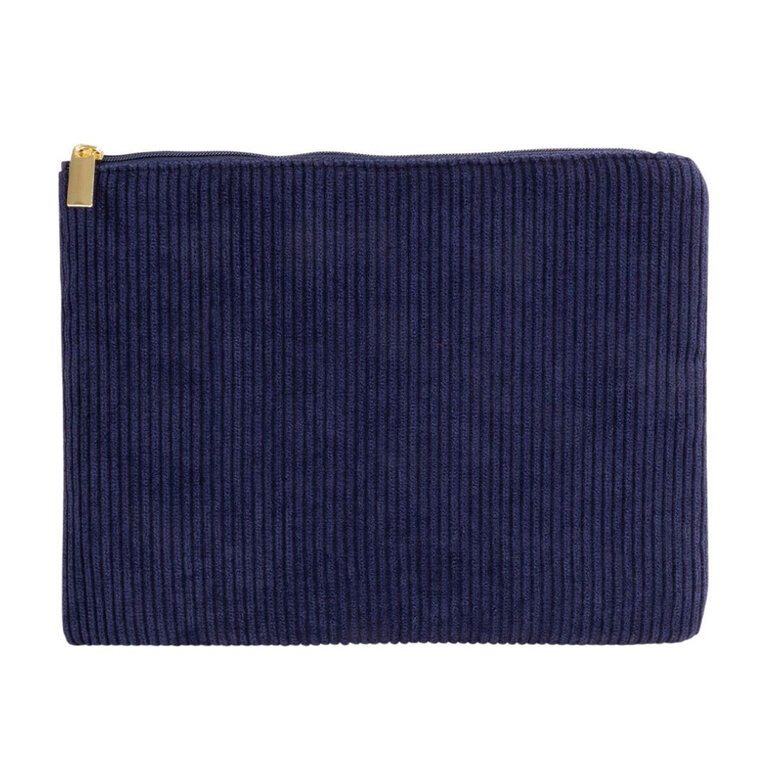 Trousse de toilette personnalisée en velours cotelé 240 gr/m² - Leza | pandacola - 1