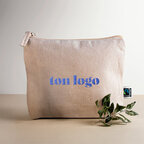 Trousse personnalisable en coton fairtrade 21x5,5x16 cm - Olivia | pandacola - thumb - 3