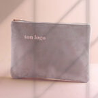 Trousse de toilette personnalisable en velours - Louna | pandacola - thumb - 1
