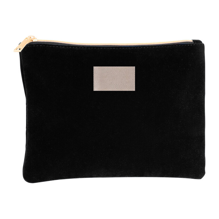 Trousse en velour personnalisée doublée avec fermeture éclair - Cali | pandacola - 5
