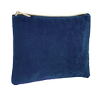 Trousse en velour personnalisée doublée avec fermeture éclair - Cali | pandacola - thumb