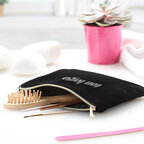 Trousse en velour personnalisée doublée avec fermeture éclair - Cali | pandacola - thumb - 2