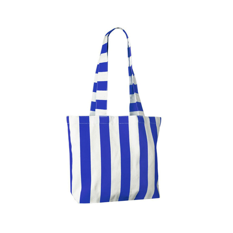 Tote bag personnalisable à rayure en coton recyclé - Madou | pandacola