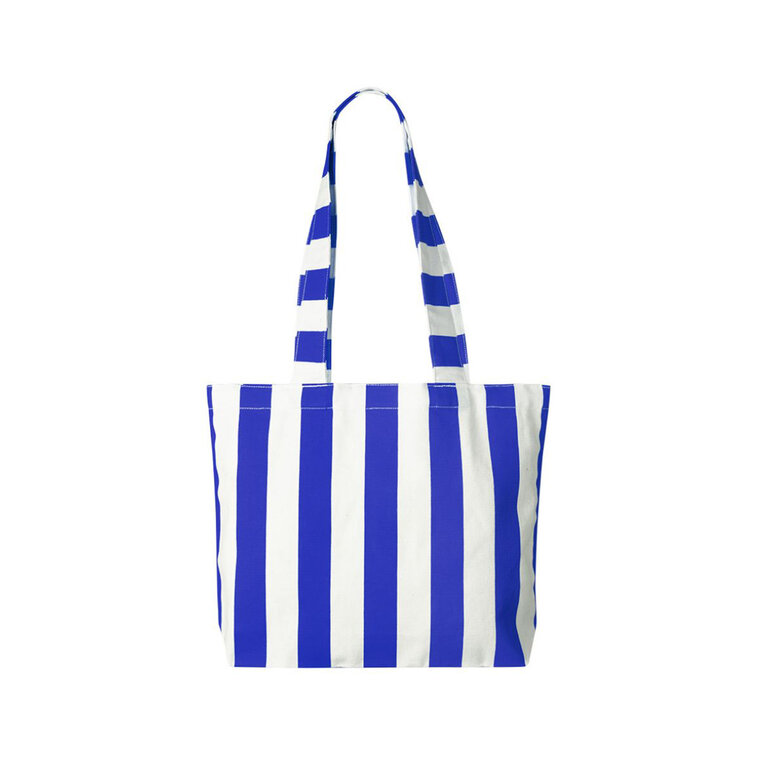 Tote bag personnalisable à rayure en coton recyclé - Madou | pandacola - 1