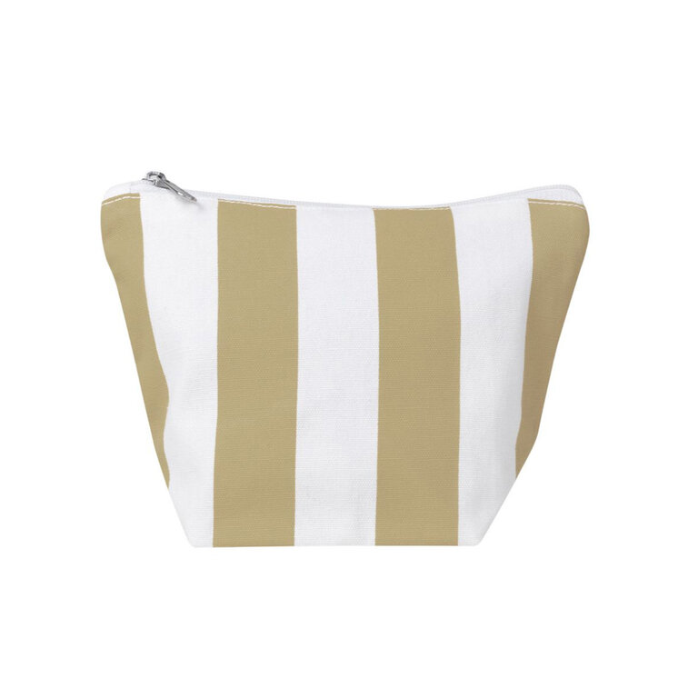 Trousse de maquillage personnalisée à rayure en coton recyclé - Madou mini | pandacola