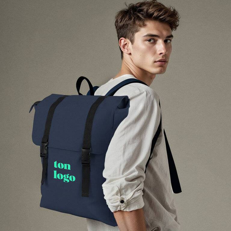 Sac à dos promotionnel en PU avec double fermeture - Shaun | pandacola
