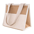 Mini sac isotherme en jute et coton - Miami | pandacolach - thumb
