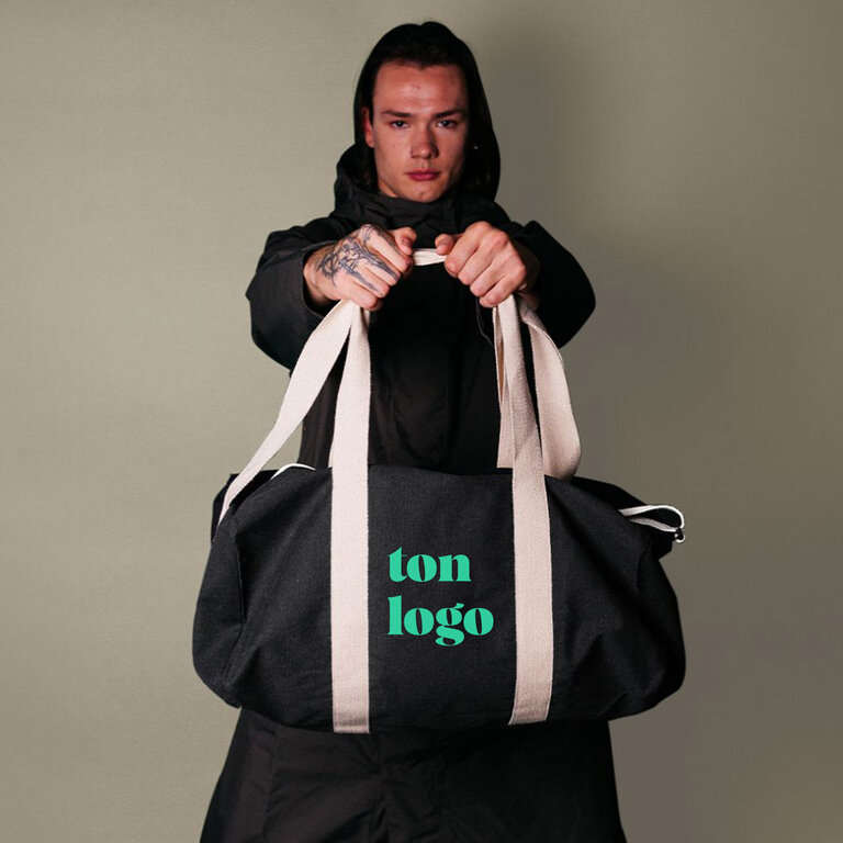 Polochon personnalisable en coton recyclé 280 gr/m² - Sido | pandacolach