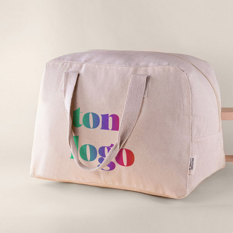 Grand sac publicitaire en coton recyclé spécial voyage - Capa | pandacola