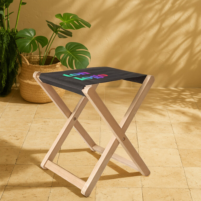 Tabouret personnalisable pliable ne bois - Paz | pandacolach