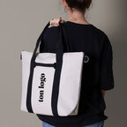 Sac de voyage personnalisable en PU avec détails noir - Baladi mini | pandacola - thumb - 3