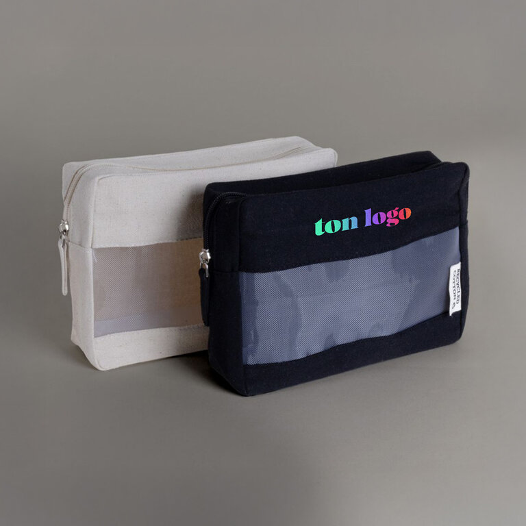 Trousse de toilette personnalisable en coton recyclée - Panita | pandacolach