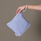 Trousse de toilette promotionnelle en coton recyclé et poignée - Louise | pandacola - thumb - 3