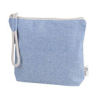 Trousse de toilette promotionnelle en coton recyclé et poignée - Louise | pandacolach - thumb