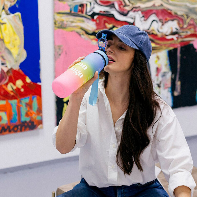 Bouteille personnalisée d'1L avec graduation - Orova | pandacola