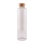 Bouteille publicitaire 1L en borosilicate avec bouchon en bambou - Eligata | pandacolach - thumb