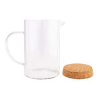 Carafe personnalisable 1L en borosilicate avec couvercle Liège - Havano | pandacolach - thumb - 1