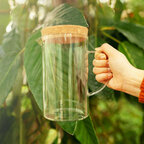 Carafe personnalisable 1L en borosilicate avec couvercle Liège - Havano | pandacolach - thumb - 2