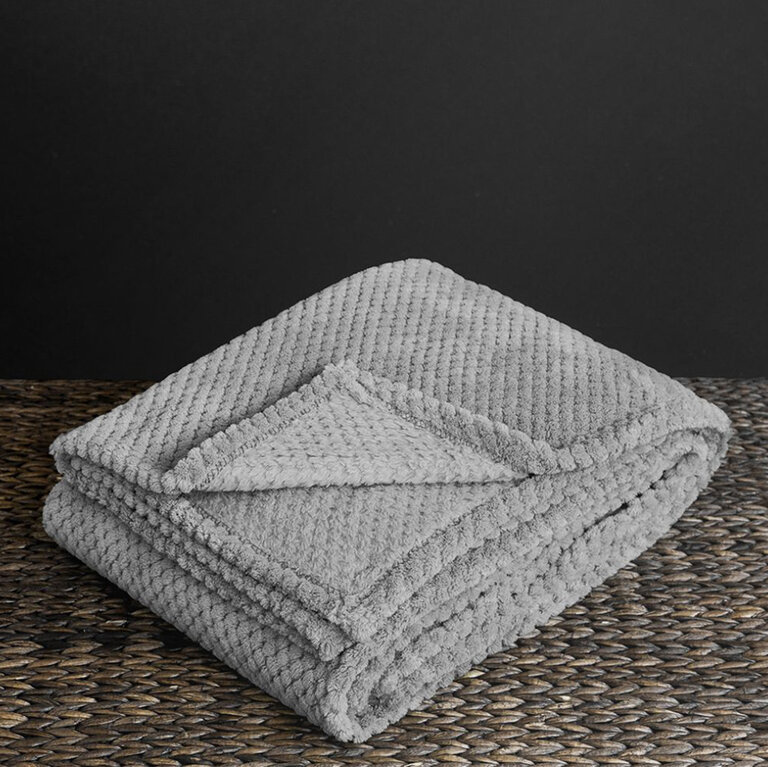 Plaid personnalisé en polyester de 110 x 160 cm avec ruban - Mango | pandacola - 5