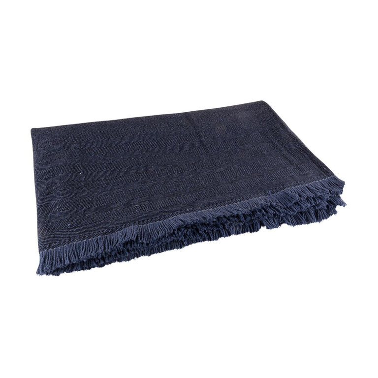 Couverture personnalisable en coton 260 gr/m² avec nœud - Yelena | pandacola