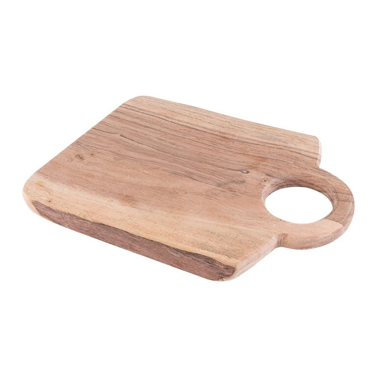 Planche à découper personnalisée en bois d'acacia arrondis - Bauda | pandacolach