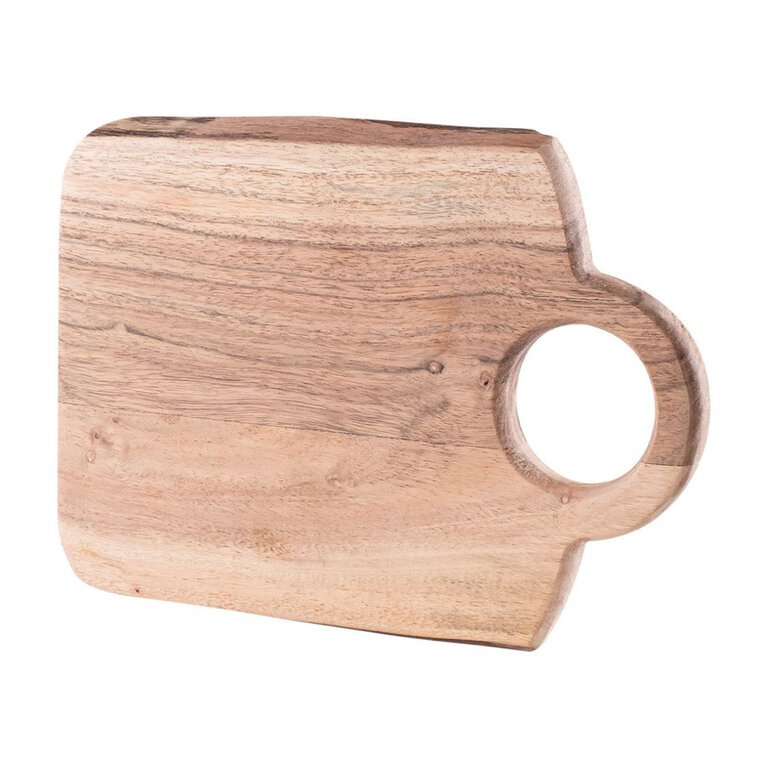 Planche à découper personnalisée en bois d'acacia arrondis - Bauda | pandacolach - 1