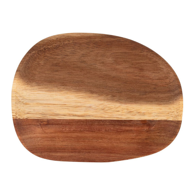Plateau personnalisable ovale en bois d'acacia - Izzy | pandacolach - 1