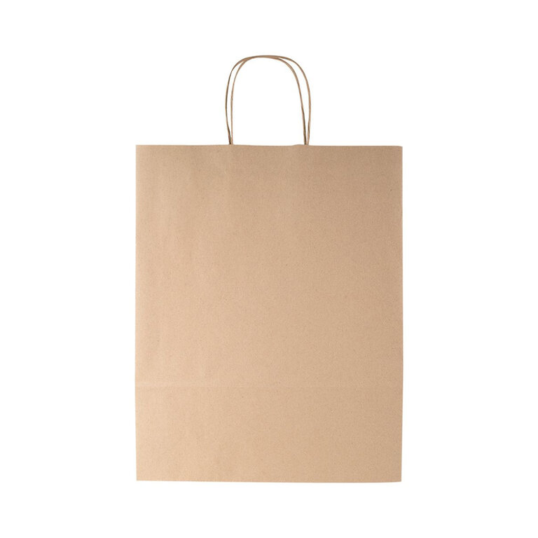 Sac en papier kraft personnalisable 120 gr/m² multi taille - Charlotte | pandacola - 1