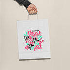 Sac en papier kraft blanc personnalisé - Maxi dil | pandacola - thumb - 3