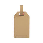 Porte-étiquette bagage en cuir recyclé personnalisable - Milou | pandacolach - thumb