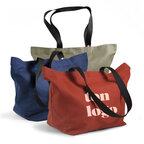 Sac cabas 100% coton 220gr personnalisable Made in France - Azalée | pandacolach - thumb - 1
