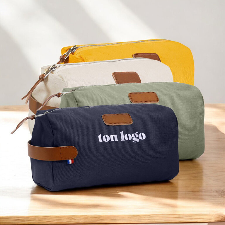 Trousse en 100% Twill de coton biologique 360gr personnalisable Made in France - Fisel | pandacolach