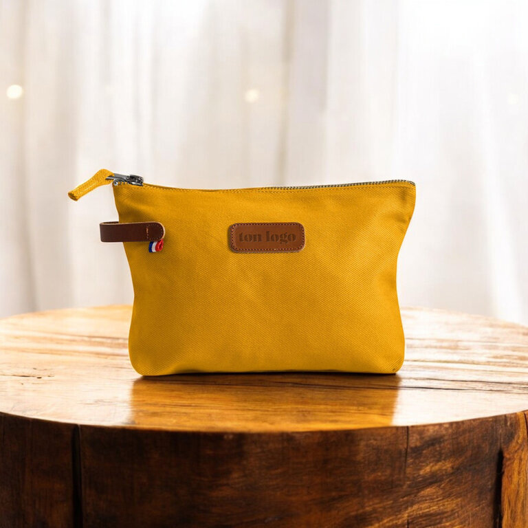Petite trousse en 100% Twill de coton biologique 360gr personnalisable Made in France - Musette | pandacolach