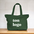 Sac de plage en 100% coton biologique 220gr personnalisable - Beacheur | pandacolach - thumb - 1