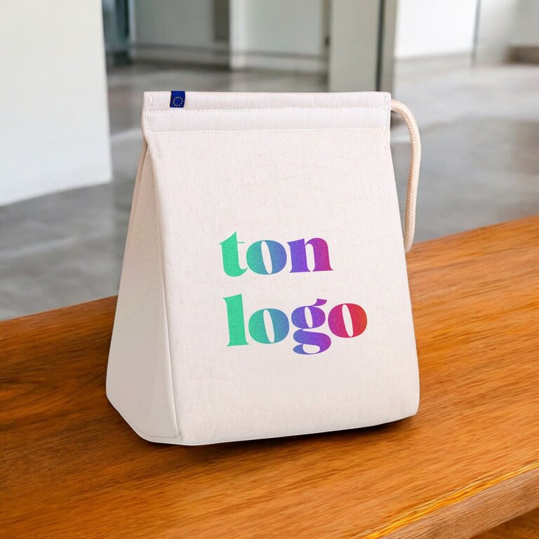 Lunchbag isotherme en 100% coton 230gr personnalisable - Eurolunch | pandacolach